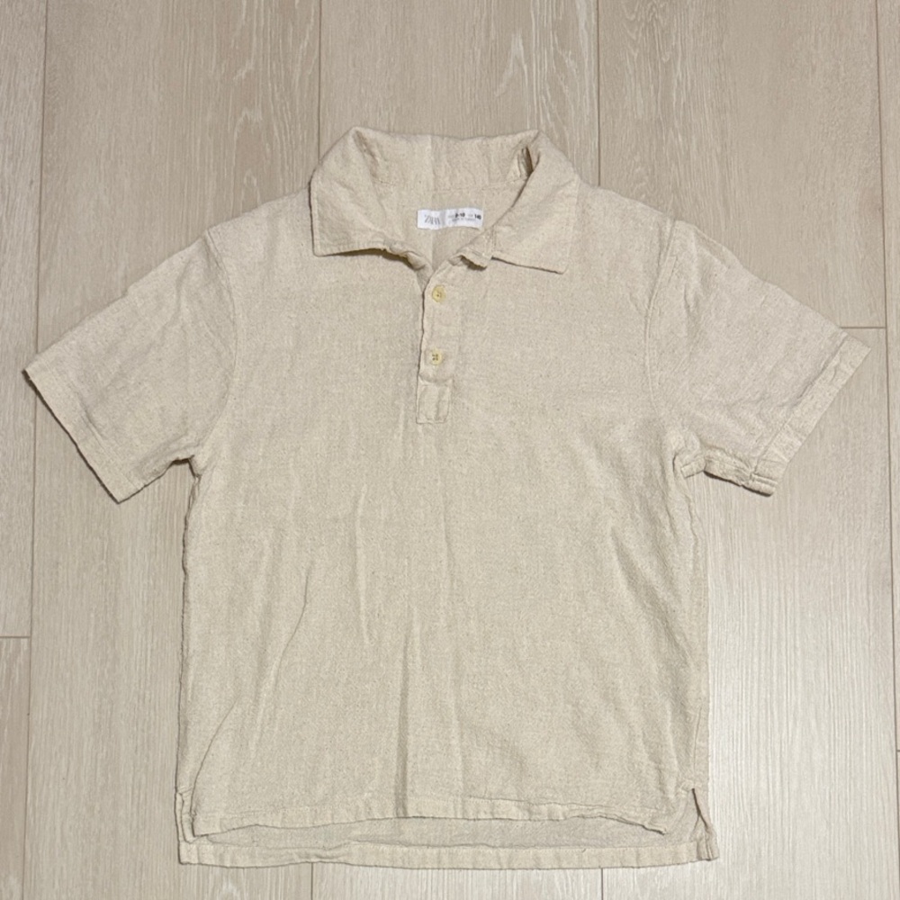 3/$10 Zara Kids Polo Shirt in Beige